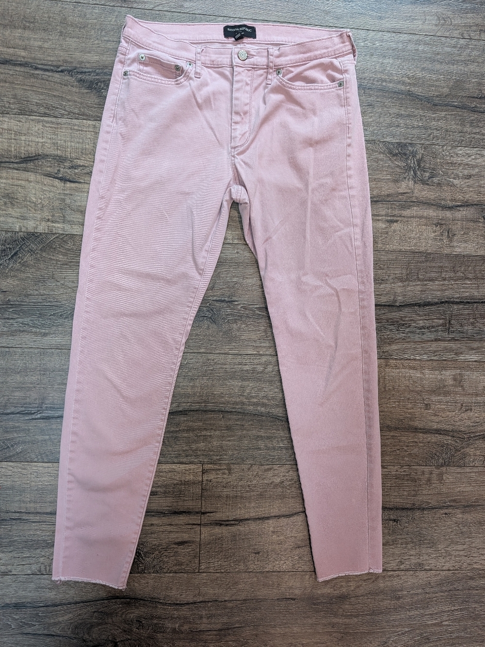 Banana Republic Size 29 8 Skinny Fit Jeans Dusty Rose Pink Fall - Picture 1 of 5